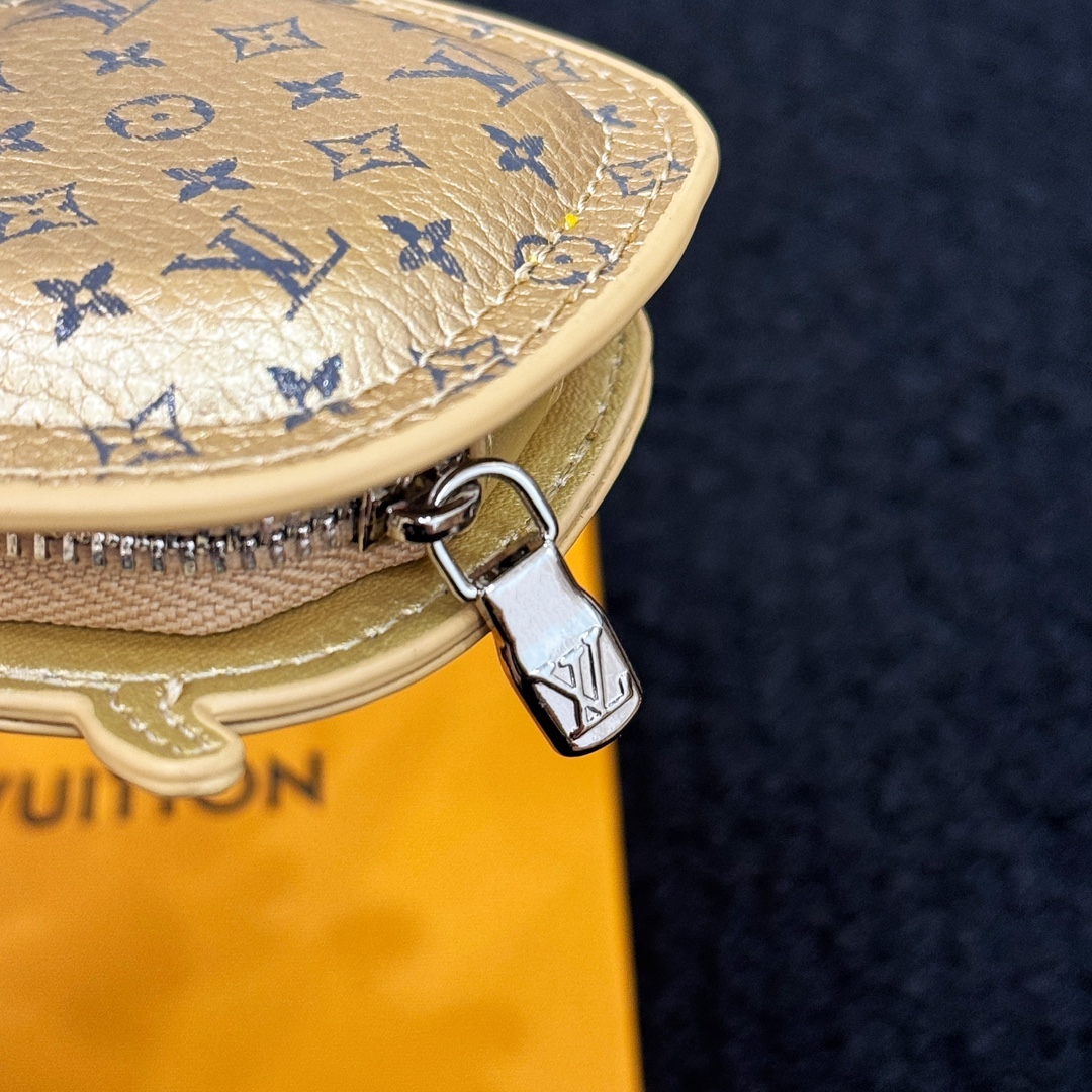 LV Gold Crab Bag Charm 